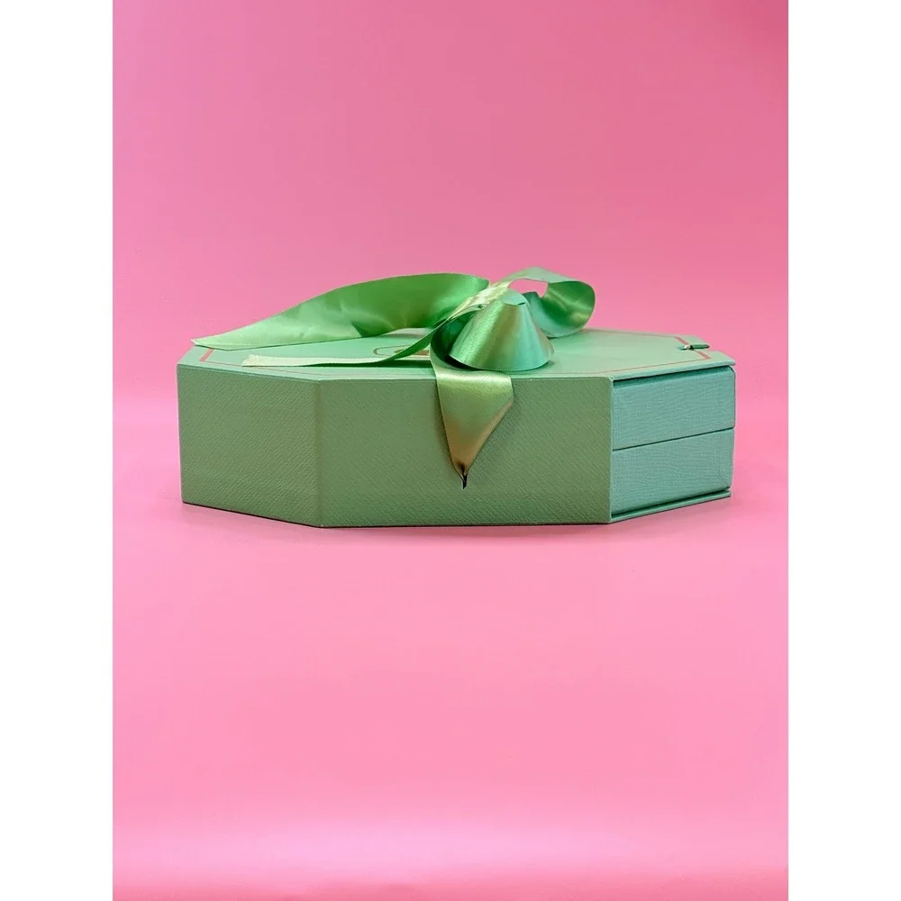 Swarovski Mint Green Octagonal Jewelry Presentation Box Necklace Bracelet Earrin